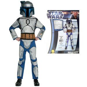 RUBIES STAR WARS JANGO FETT COSTUME SIZE 12-14 FITS 8-10 YEAR  883023 NEW NWT